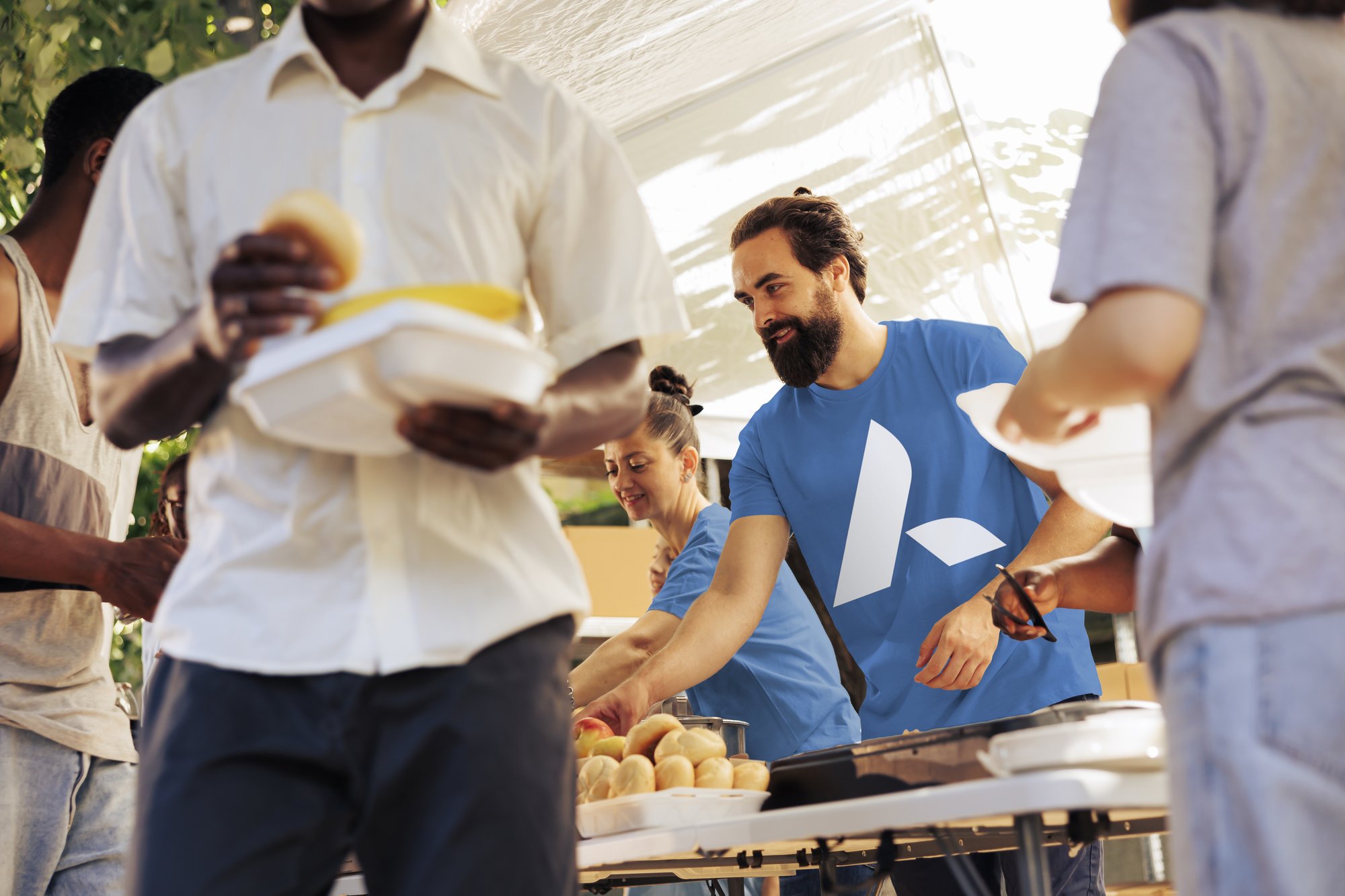 AERO Financial Food Donation Volunteers