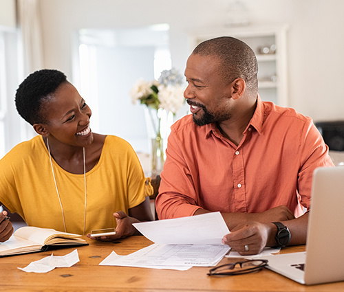 Couple Managing Finances